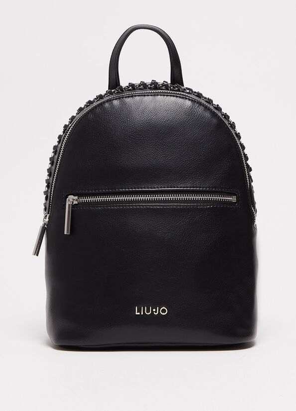 Liu Jo With Logo Women's Backpacks Black | QNI-152374