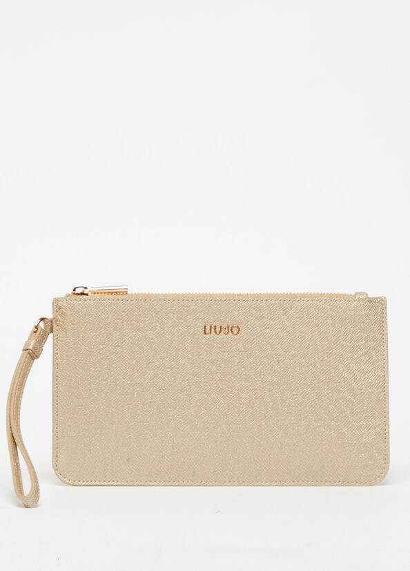 Liu Jo With Logo Women's Crossbody Bags Light Gold | OCT-658210