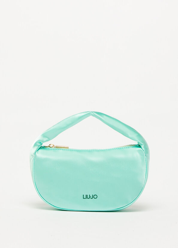 Liu Jo With Logo Women's Handbag Light Turquoise | FPN-189504