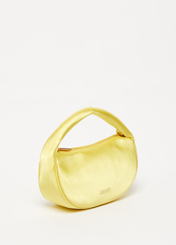 Liu Jo With Logo Women's Handbag Yellow | IKJ-153460