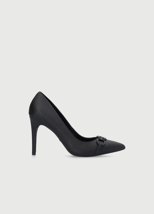 Liu Jo With Logo Women's High Heels Black | FZI-589624