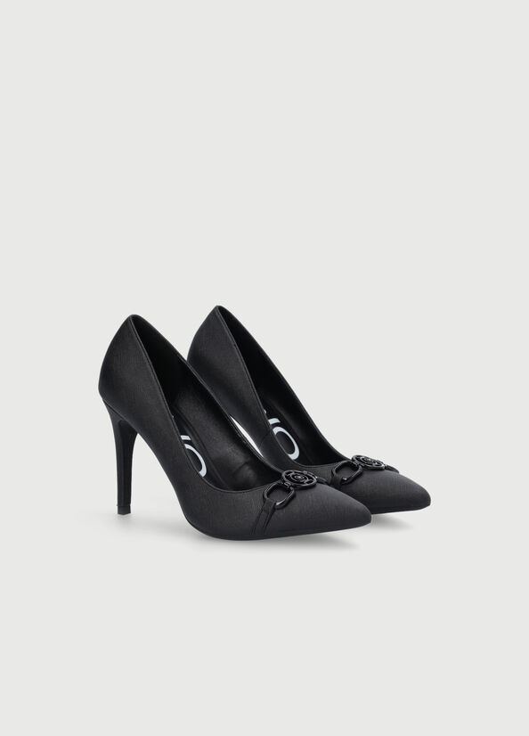 Liu Jo With Logo Women's High Heels Black | FZI-589624