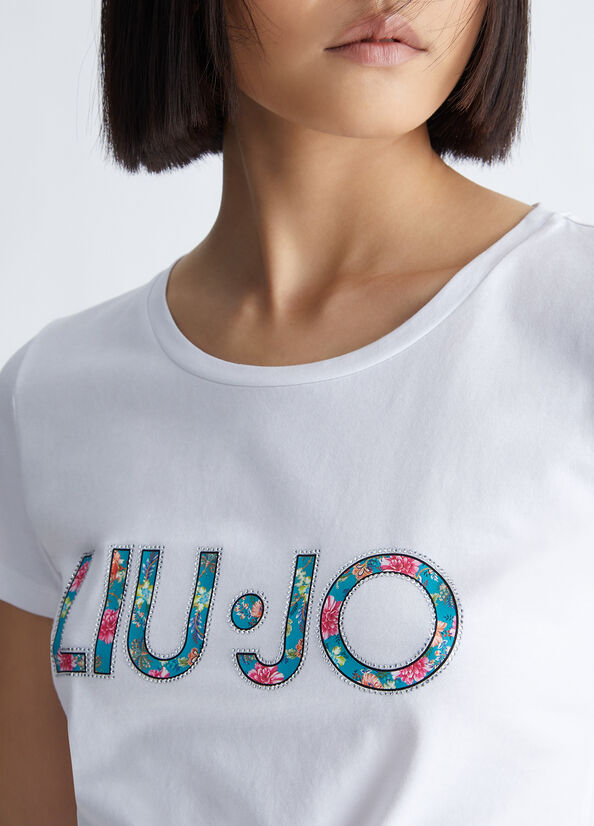 Liu Jo With Logo Women's Tops White | NWF-609572