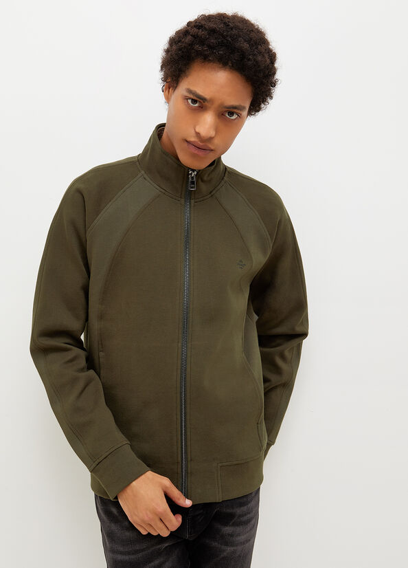 Liu Jo With Zip Men\'s Sweaters Green | XZR-497650