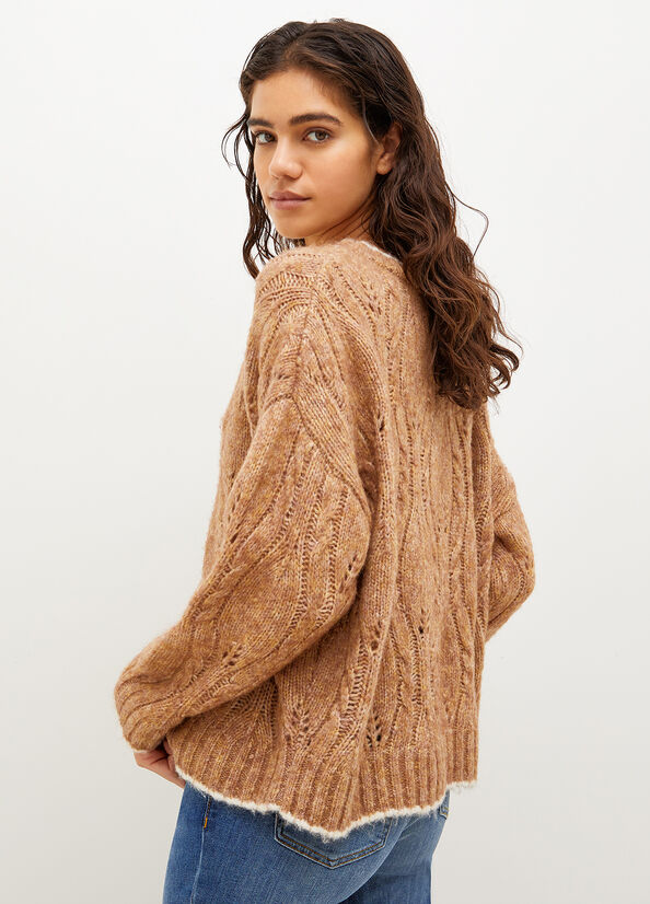 Liu Jo Wool And Alpaca Women's Sweaters Brown | TES-204751