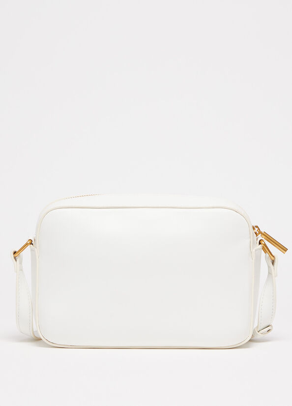 Liu Jo Woven With Logo Women's Shoulder Bags White | EGO-951346