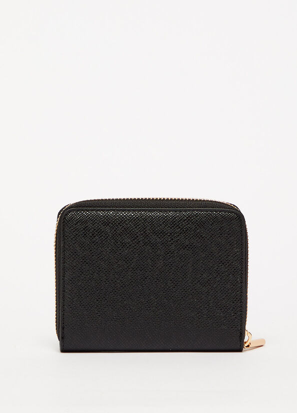 Liu Jo Zip Around Women's Wallets Black | POV-796245