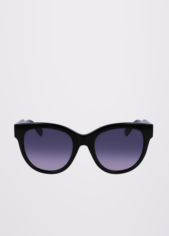 Liu Jo Acetate Women's Sunglasses Black | USJ-509268