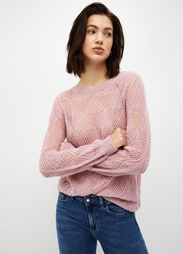 Liu Jo Alpaca Blend Women's Sweaters Pink | TNF-716802