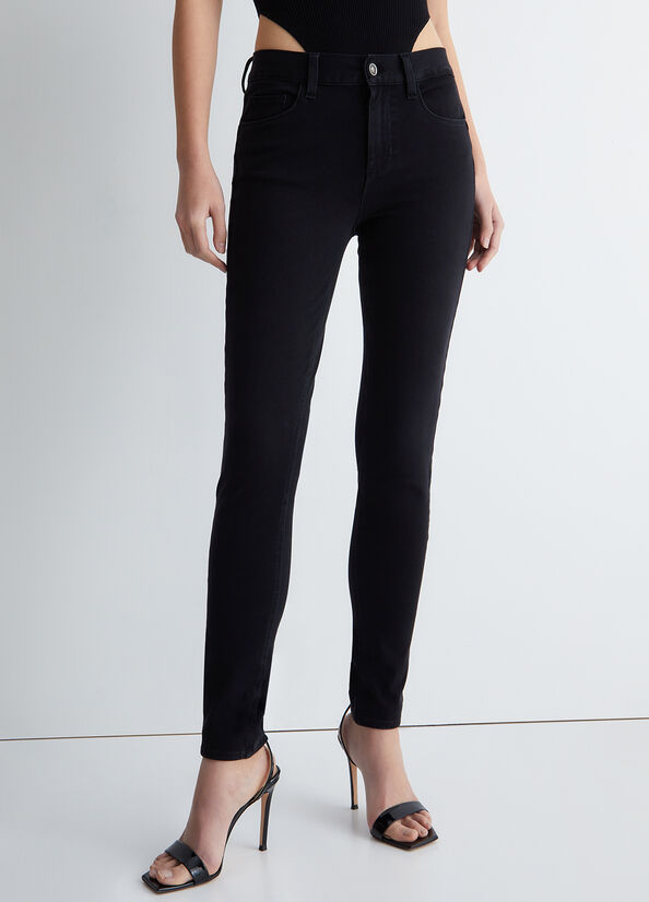 Liu Jo Bottom Up Women's Skinny Jeans Black | TOB-917526