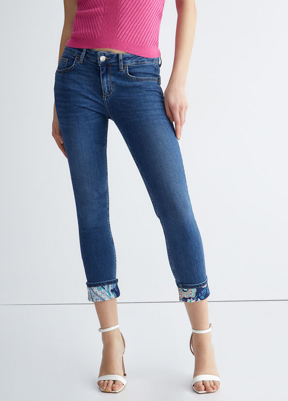 Liu Jo Bottom Up Women's Skinny Jeans Blue | UBP-918306