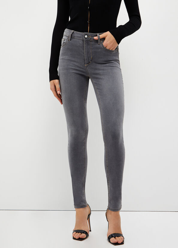 Liu Jo Bottom Up Women's Skinny Jeans Grey | VBR-065918