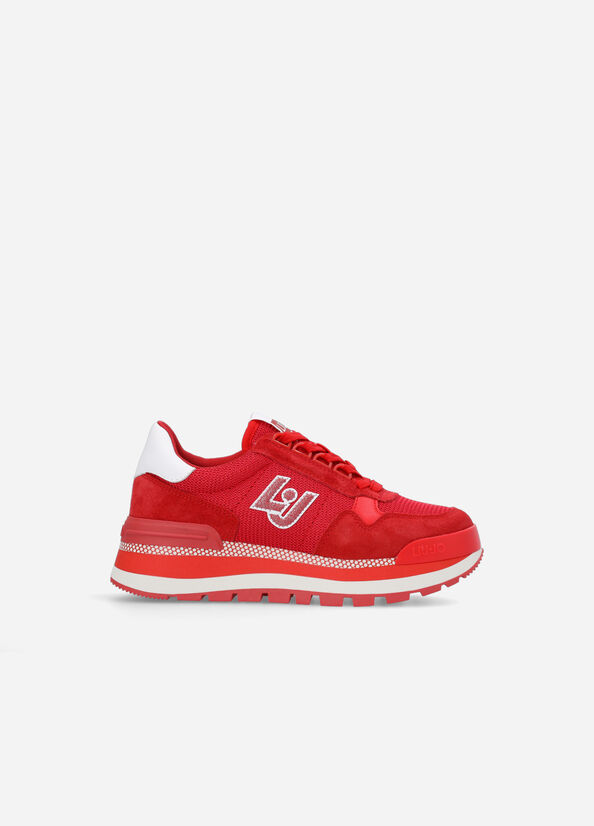 Liu Jo Brighty Mesh Women's Sneakers Red | LED-671532