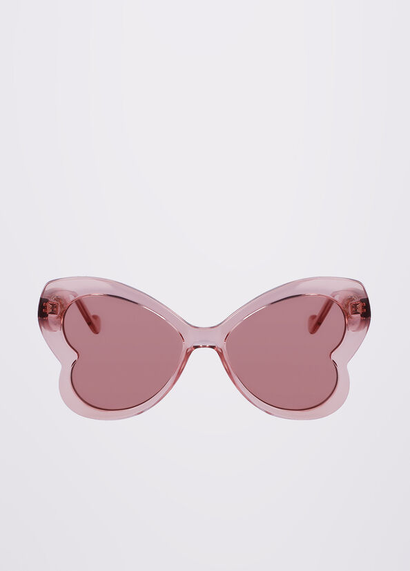 Liu Jo Butterfly Women's Sunglasses Pink | JQT-895731