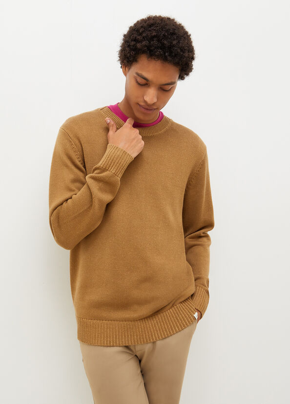 Liu Jo Cotton And Men's Sweaters Brown | EOW-736150