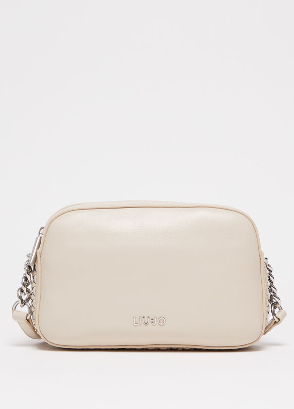 Liu Jo Crossbody With Logo Women's Shoulder Bags Beige | QSR-935012