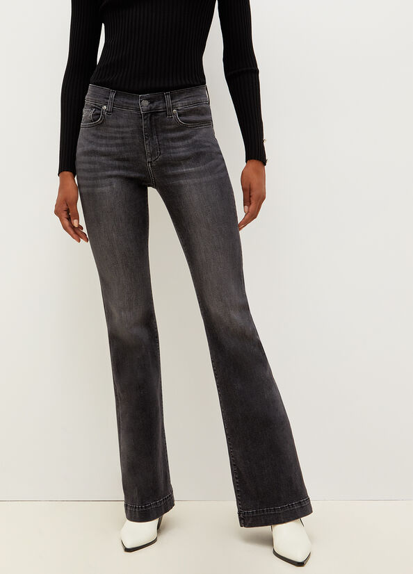 Liu Jo Denim Authentic With Rhinestones Women's Straight-Fit Jeans Black | RET-418397