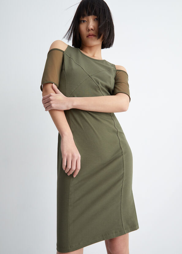 Liu Jo Eco-Friendly Casual Women's Dress Olive | ZJV-024758