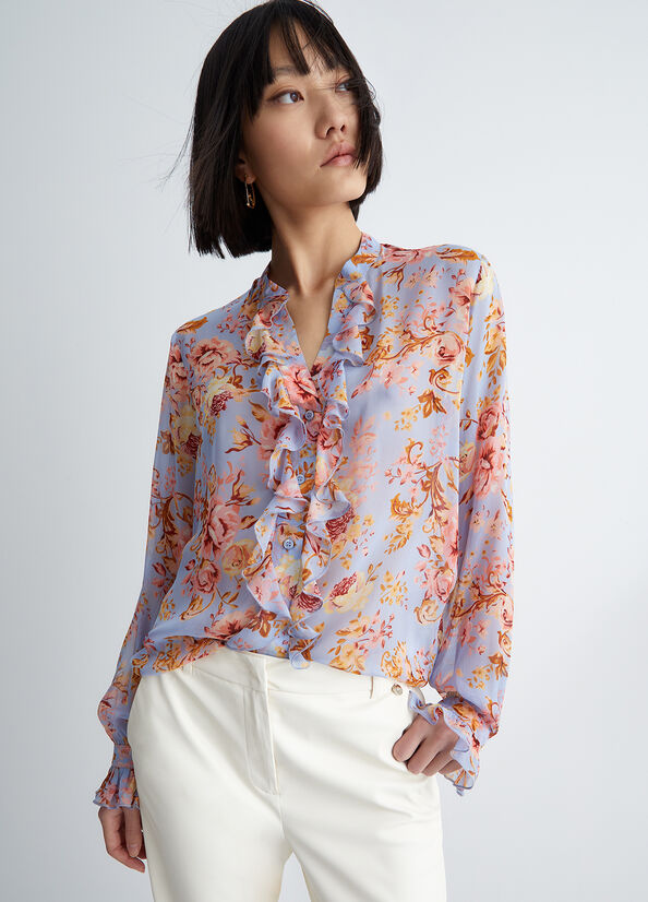 Liu Jo Eco-Friendly Floral Women's Shirts Multicolor | ENG-716940