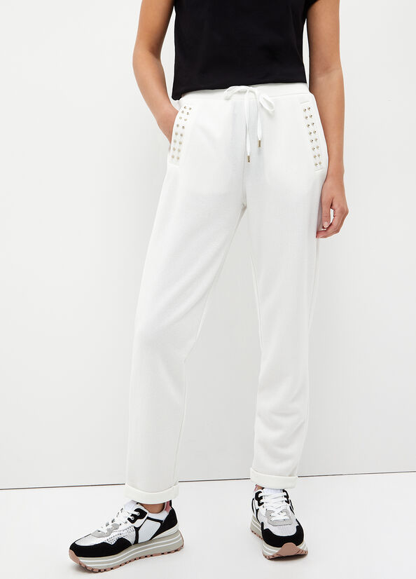 Liu Jo Eco-Friendly Jogging Women's Pants White | GDR-496817