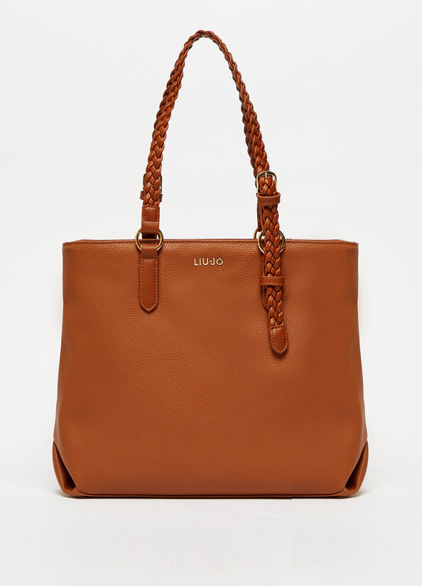 Liu Jo Eco-Friendly Women's Shopper Bag Brown | MHZ-239876