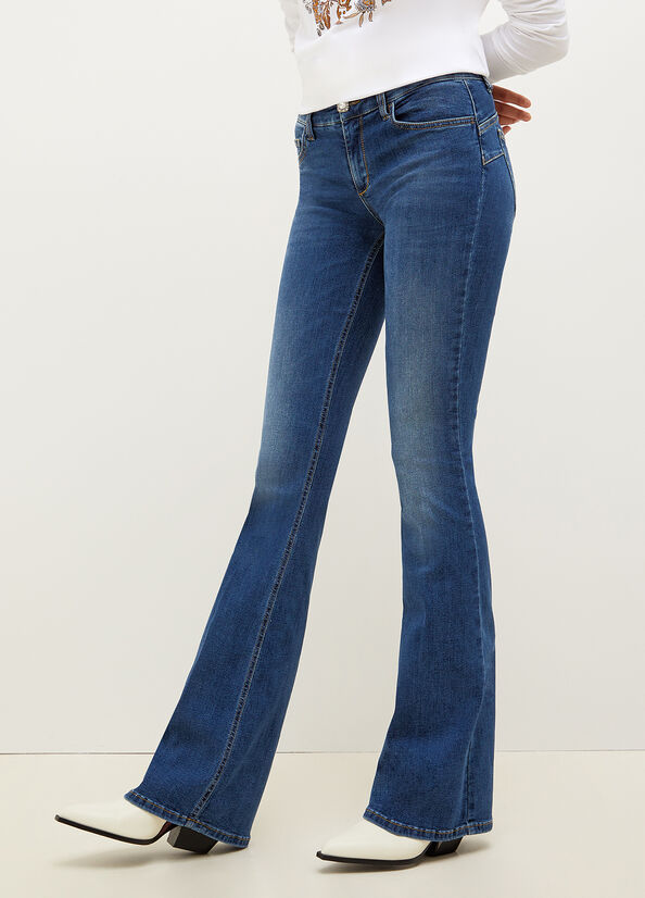 Liu Jo Eco-Friendly Women's Straight-Fit Jeans Blue | JEP-012487