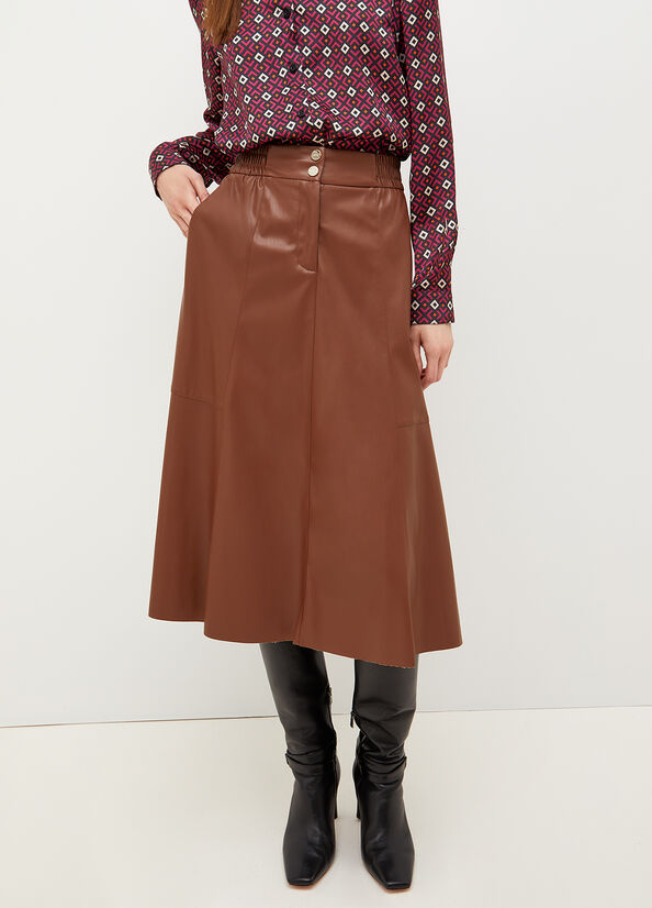 Liu Jo Fabric Women's Skirts Brown | CPB-871935