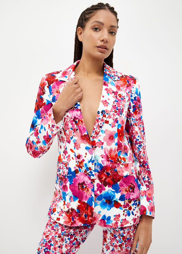 Liu Jo Floral Blazer Women's Jackets Multicolor | RPU-583697