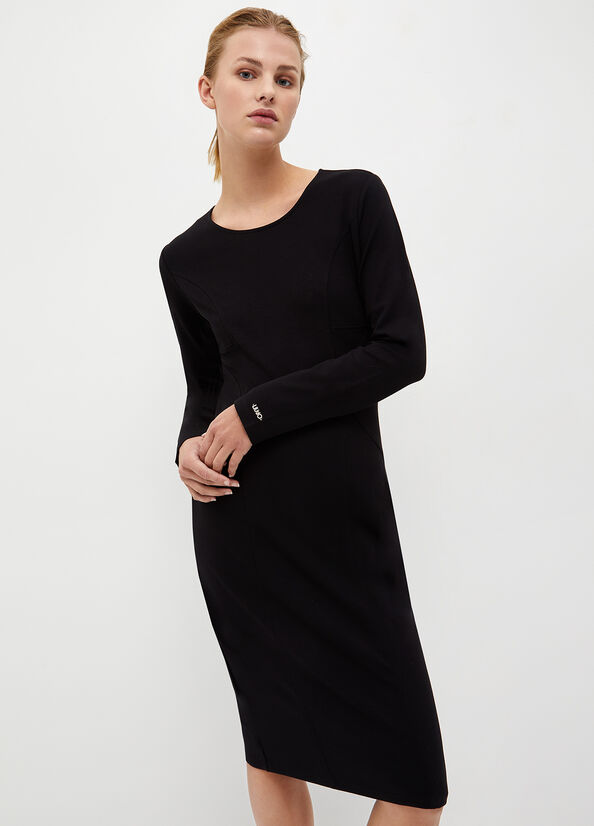 Liu Jo Jersey Women's Dress Black | HGD-460152