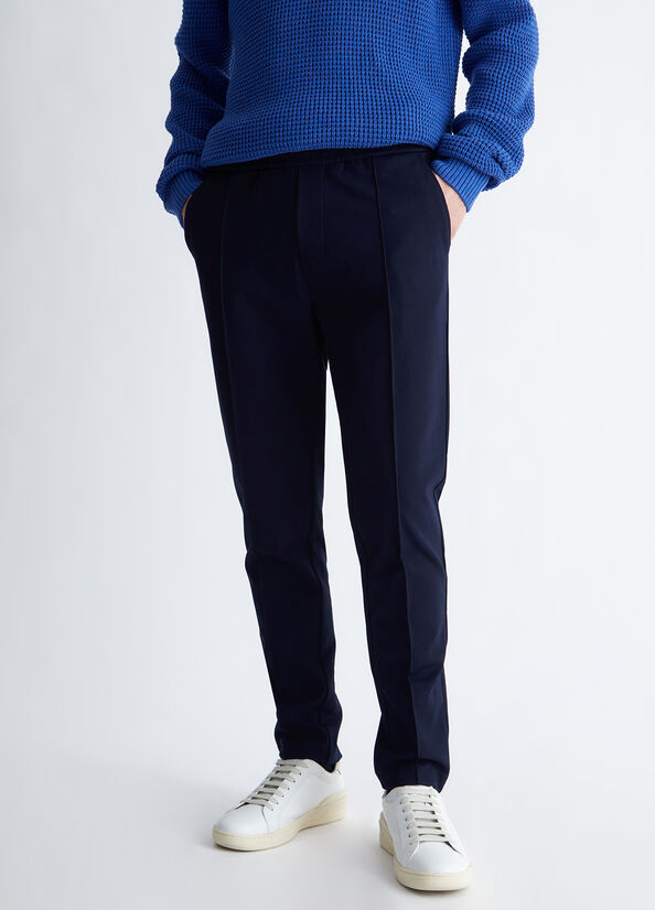 Liu Jo Joggers Men's Pants Dark Blue | NYP-978415