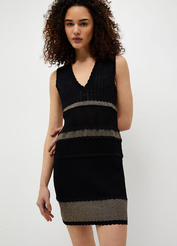 Liu Jo Knit Women's Dress Black | WCT-936018