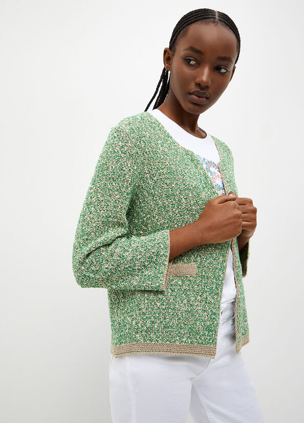 Liu Jo Knit Women's Sweaters Green | XDU-029863