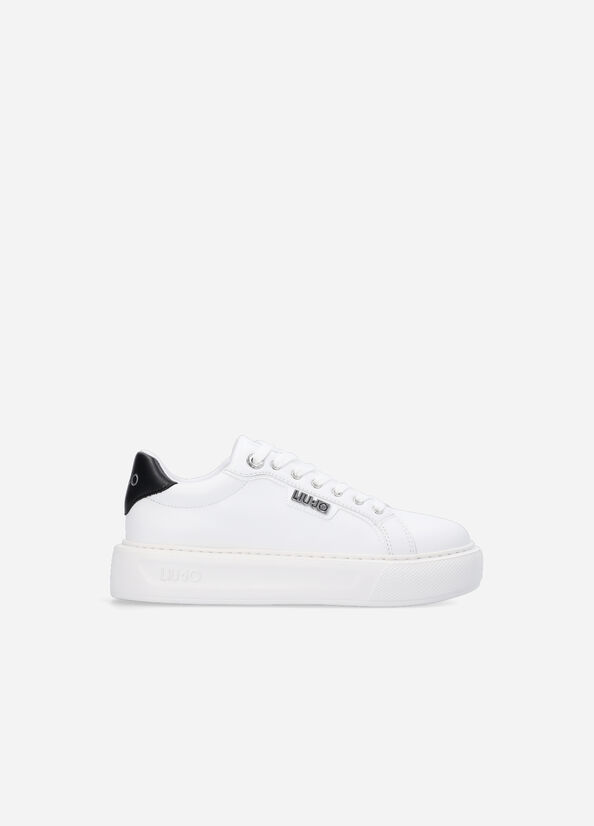 Liu Jo Leather Women's Sneakers White | VQU-194683