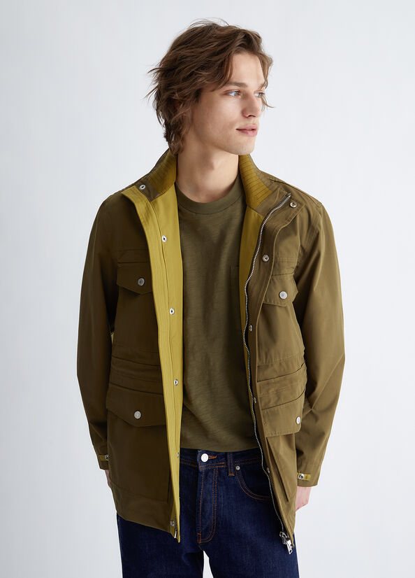 Liu Jo Military Green Field Men's Jackets Green | HES-759416