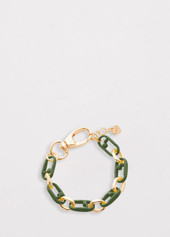 Liu Jo Monogram Bracelet Women's Jewelry Green | DZK-926018