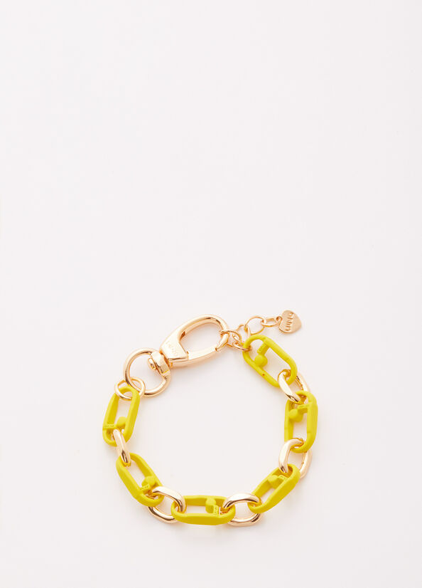 Liu Jo Monogram Bracelet Women's Jewelry Yellow | LAH-437592