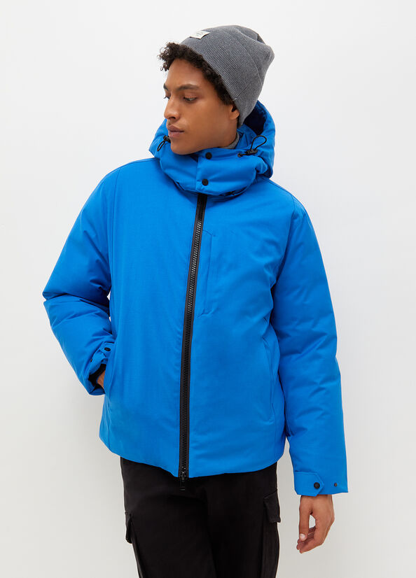 Liu Jo Padded With Hood Men's Jackets Blue | CQZ-140537