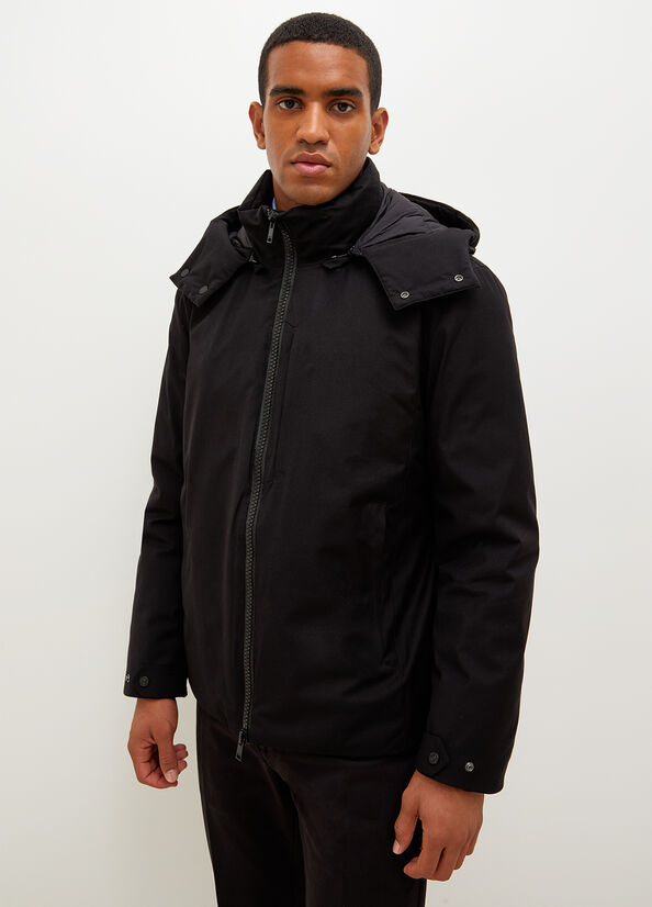 Liu Jo Padded With Hood Men's Jackets Black | TVS-179645