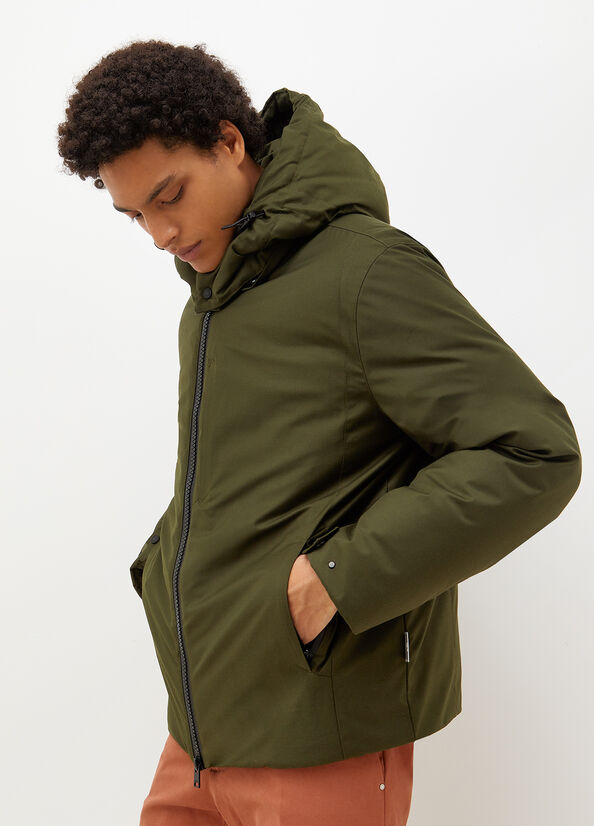 Liu Jo Padded With Hood Men's Jackets Green | JCX-975461