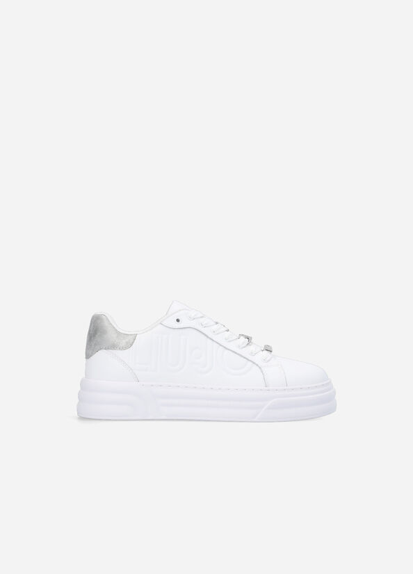 Liu Jo Platform With Jewel Details Women's Sneakers White | LGA-362894