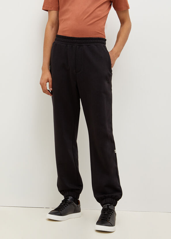 Liu Jo Plush Joggers Men's Pants Black | ACZ-827316