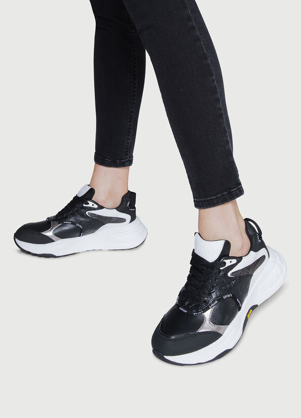 Liu Jo Powered By Vibram Women's Sneakers Black | FKN-598462