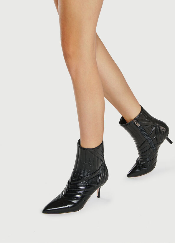 Liu Jo Quilted With Heel Women's Ankle Boots Black | NYG-368751