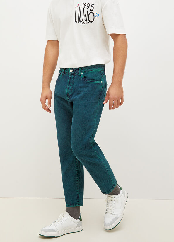 Liu Jo Regular Men's Slim-Fit Jeans Green | BML-427938