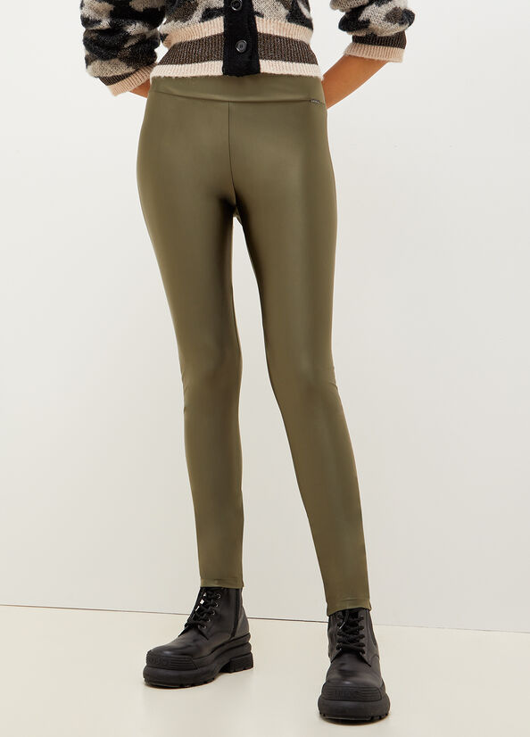 Liu Jo Stretch Jersey Leggings Women's Pants Green | HCE-345680