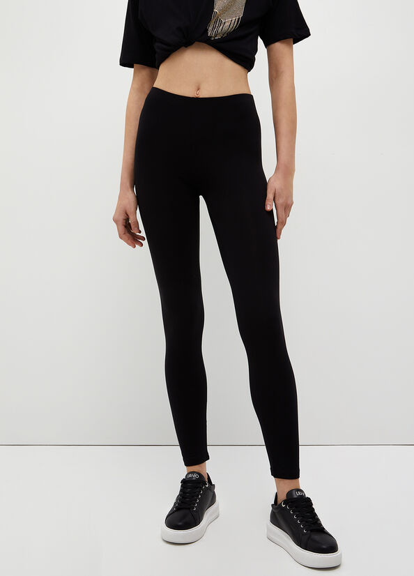 Liu Jo Stretch Jersey Leggings Women's Pants Black | SYL-620378