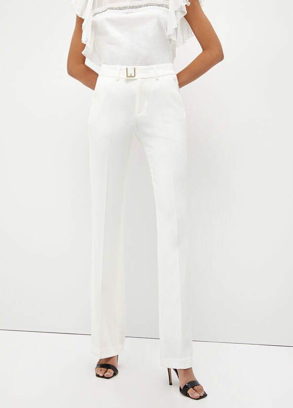 Liu Jo Stretch Lj Women's Pants White | QFJ-546138