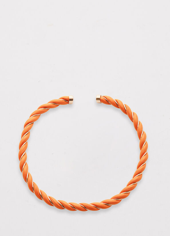 Liu Jo Torchon Effect Necklace Women's Jewelry Orange | KWS-640381