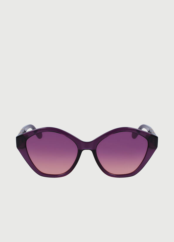 Liu Jo With Jewel Chains Women's Sunglasses Purple | EWP-621590