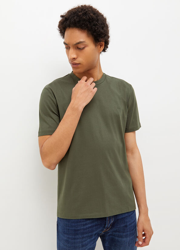 Liu Jo With Logo Men's T Shirts Green | YIT-165379